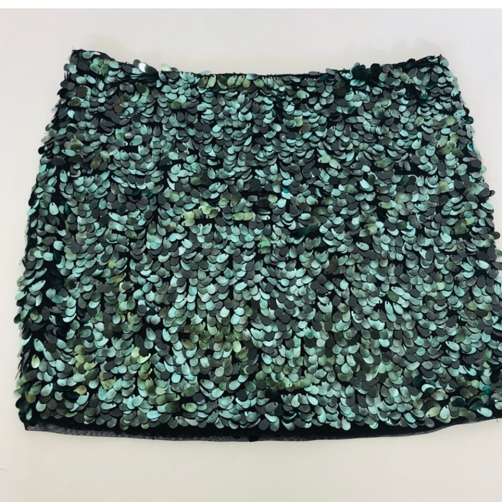TOPSHOP Iridescent SequinsLined Mini Skirt